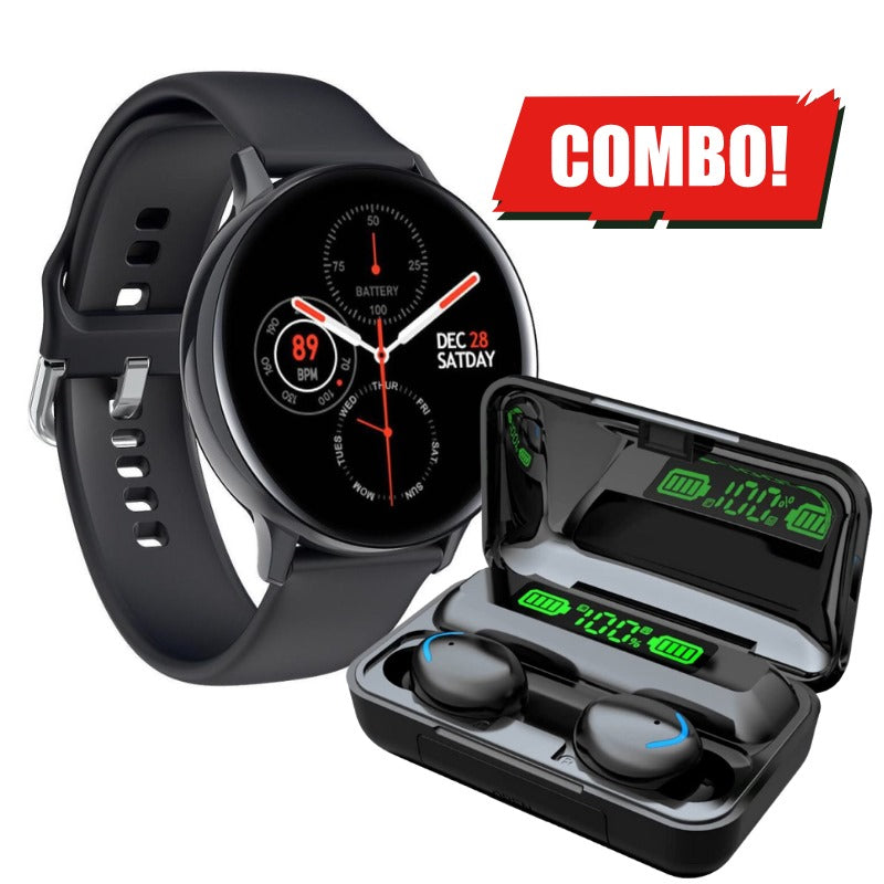 Combo Smartwatch Active 2 + audifonos F9